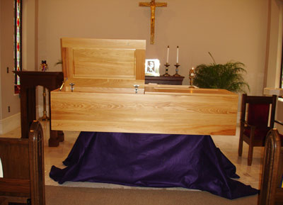 cypress coffin